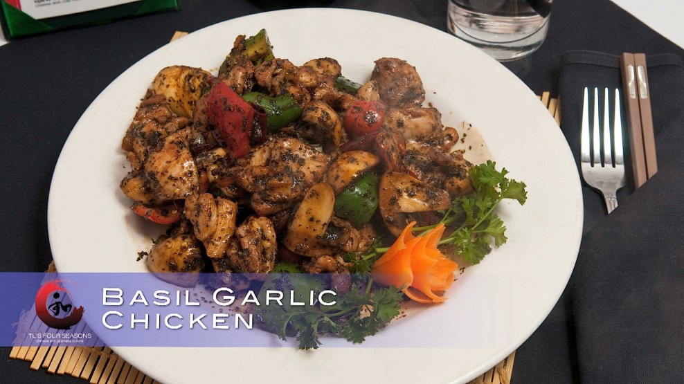 Basil garlic chicken